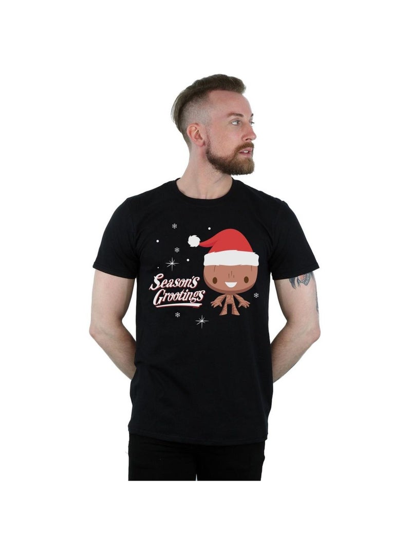 Marvel - T-shirt SEASON'S GROOTINGS Noir - Kiabi