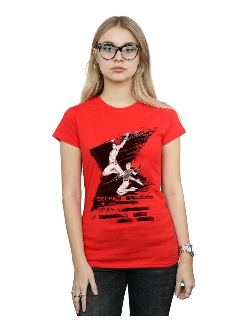 Marvel - T-shirt SECRETS SPIES Rouge - Kiabi