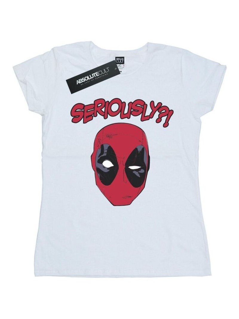 Marvel - T-shirt SERIOUSLY Blanc - Kiabi