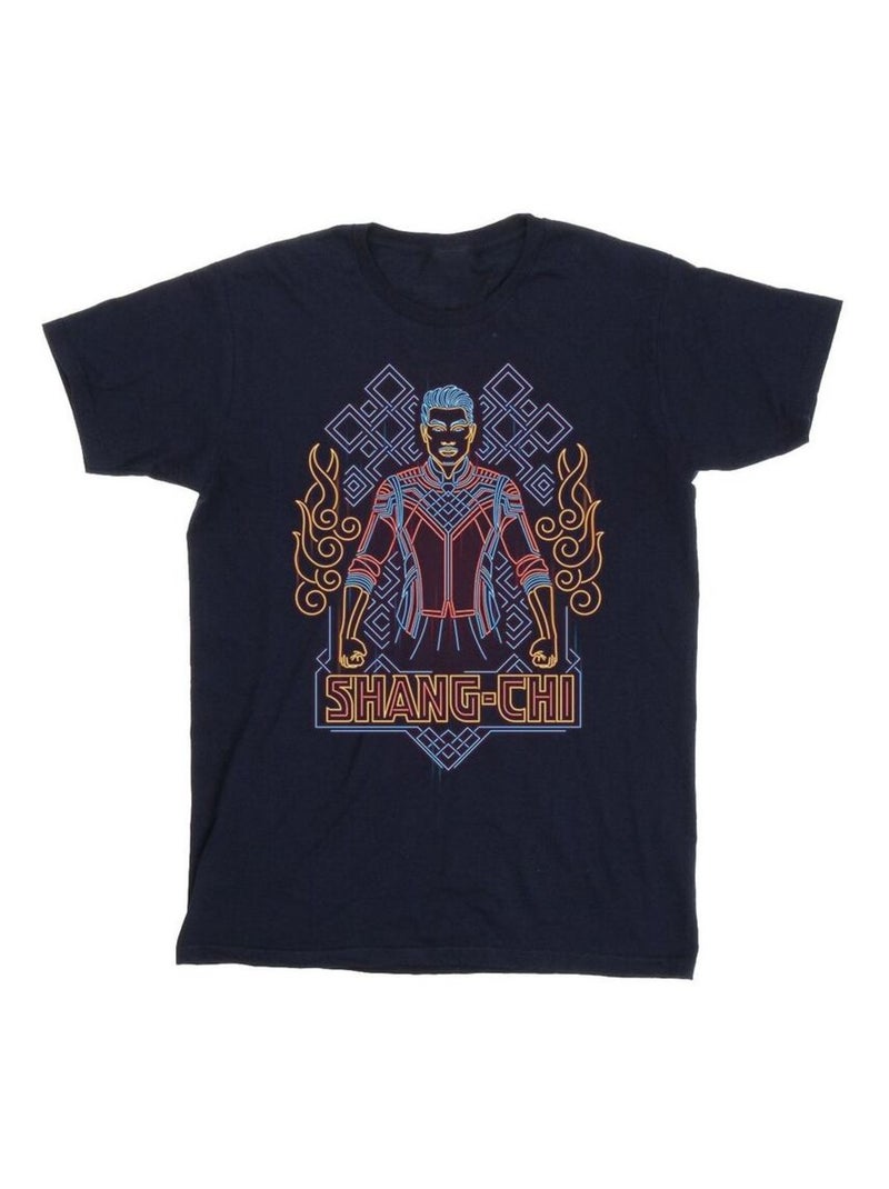 Marvel - T-shirt SHANG-CHI AND THE LEGEND OF THE TEN RINGS Bleu marine - Kiabi