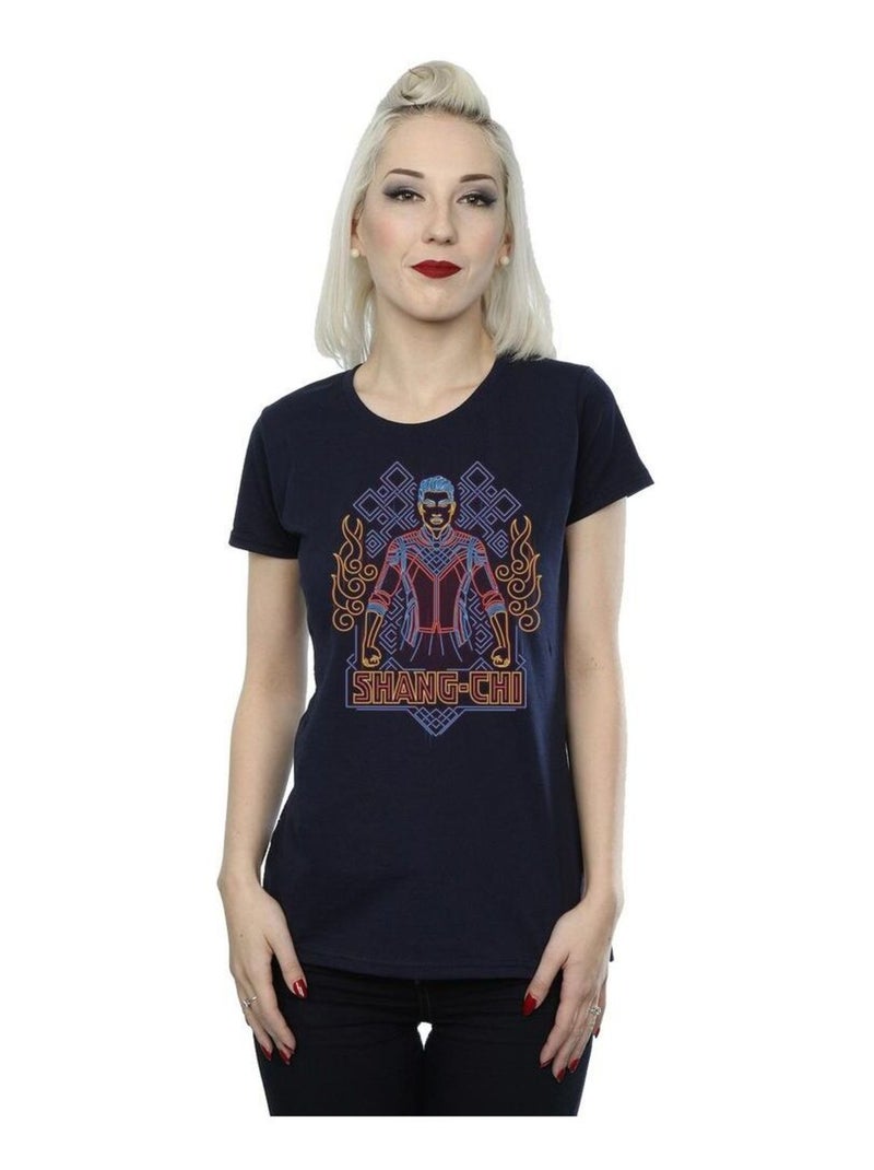 Marvel - T-shirt SHANG-CHI AND THE LEGEND OF THE TEN RINGS Bleu marine - Kiabi