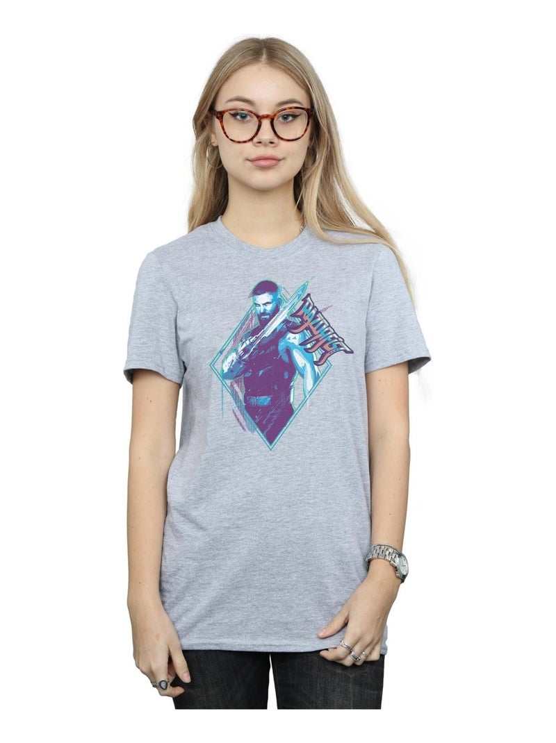 Marvel - T-shirt SHANG-CHI AND THE LEGEND OF THE TEN RINGS Gris chiné - Kiabi