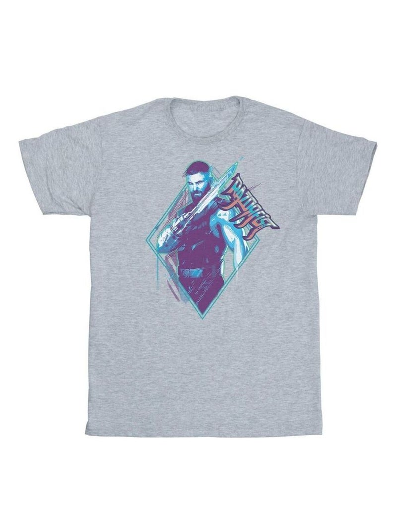 Marvel - T-shirt SHANG-CHI AND THE LEGEND OF THE TEN RINGS Gris chiné - Kiabi