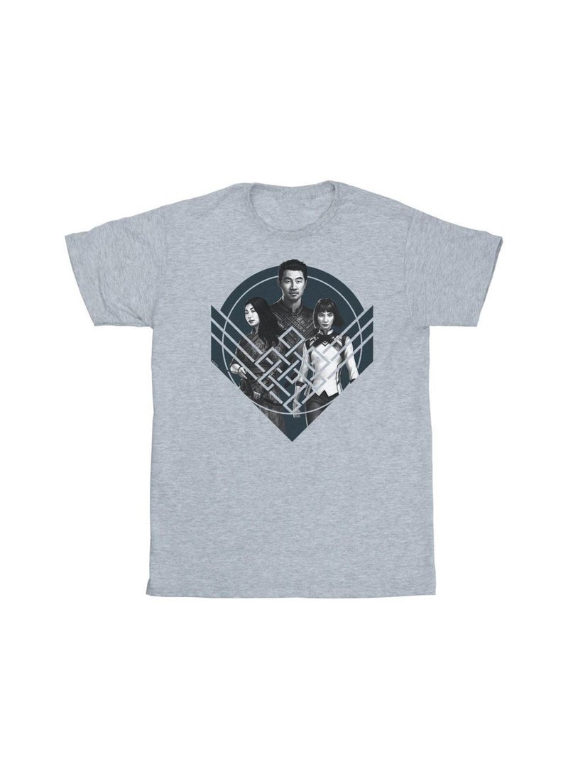 Marvel - T-shirt SHANG-CHI AND THE LEGEND OF THE TEN RINGS Gris chiné - Kiabi