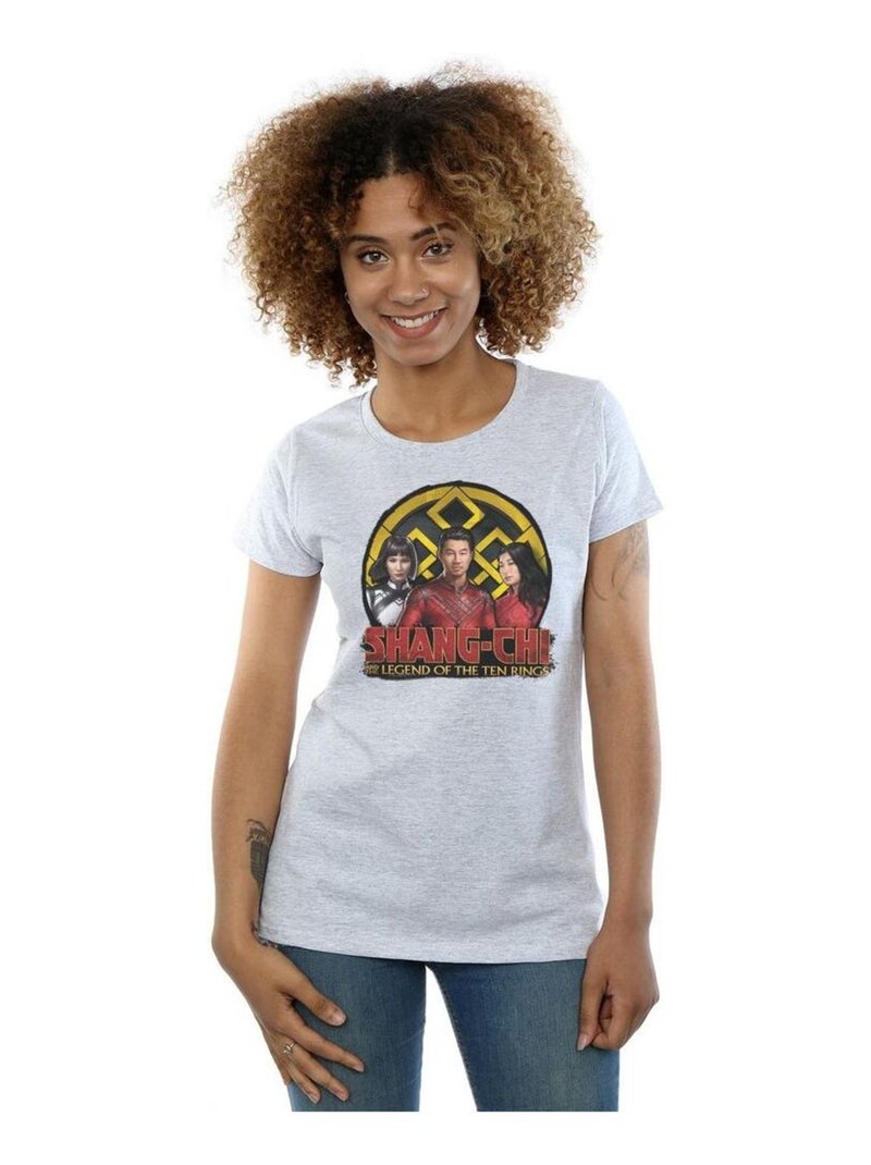 Marvel - T-shirt SHANG-CHI AND THE LEGEND OF THE TEN RINGS Gris chiné - Kiabi