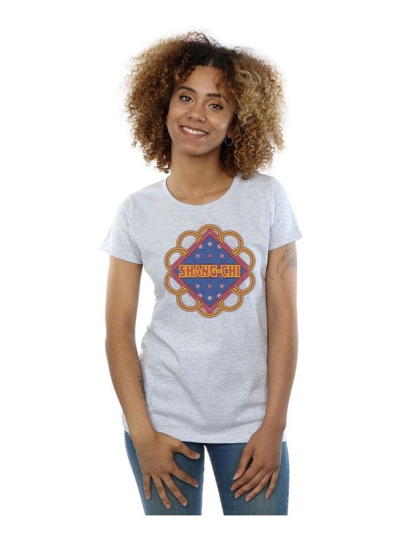 Marvel - T-shirt SHANG-CHI AND THE LEGEND OF THE TEN RINGS Gris chiné - Kiabi