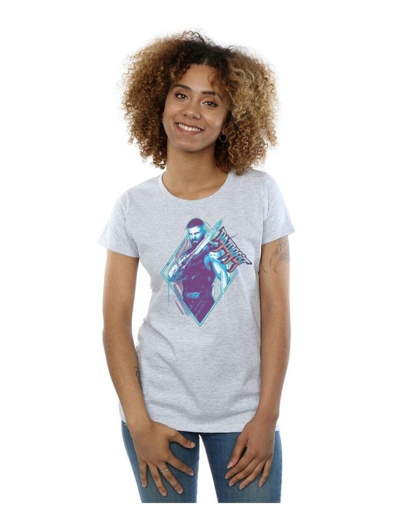Marvel - T-shirt SHANG-CHI AND THE LEGEND OF THE TEN RINGS Gris chiné - Kiabi