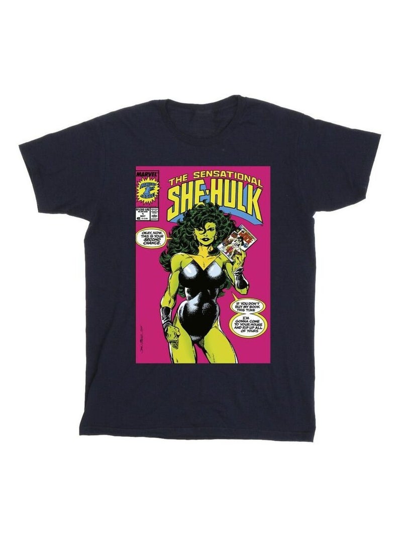 Marvel - T-shirt SHE-HULK: ATTORNEY AT LAW SECOND CHANCE Bleu marine - Kiabi