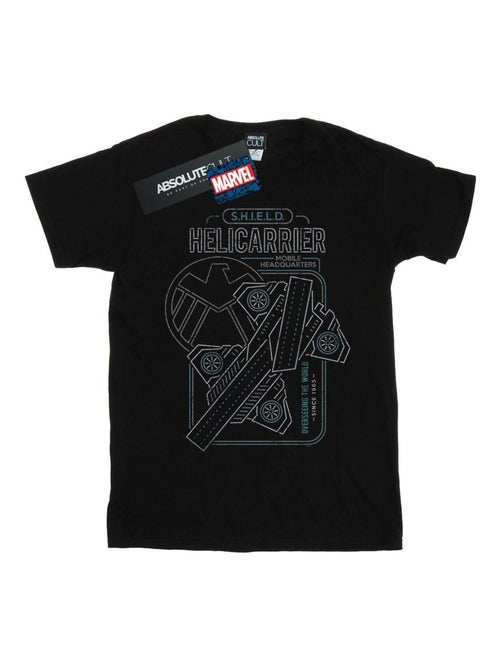 Marvel - T-shirt S.H.I.E.L.D. HELICARRIER MOBILE HQ - Kiabi