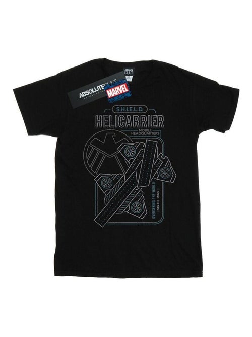 Marvel - T-shirt S.H.I.E.L.D. HELICARRIER MOBILE HQ - Kiabi Marvel - T-shirt S.H.I.E.L.D. HELICARRIER MOBILE HQ - Kiabi