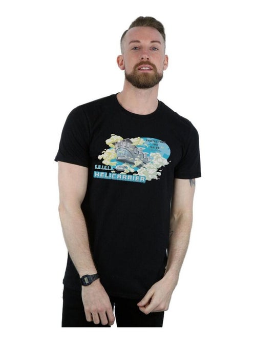 Marvel - T-shirt S.H.I.E.L.D. HELLICARRIER PROTECTING THE SKIES - Kiabi