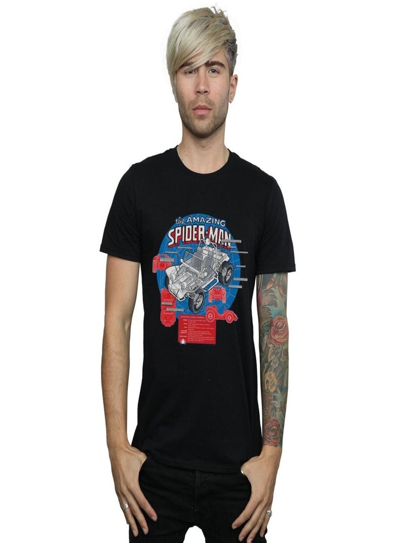Marvel - T-shirt SPIDER-BUGGY BREAKDOWN Noir - Kiabi