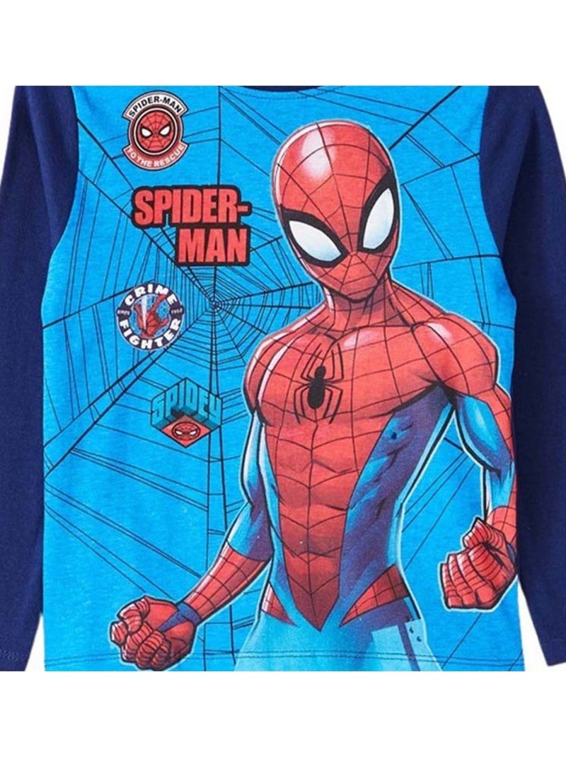 Marvel - T-shirt Spiderman Bleu marine - Kiabi