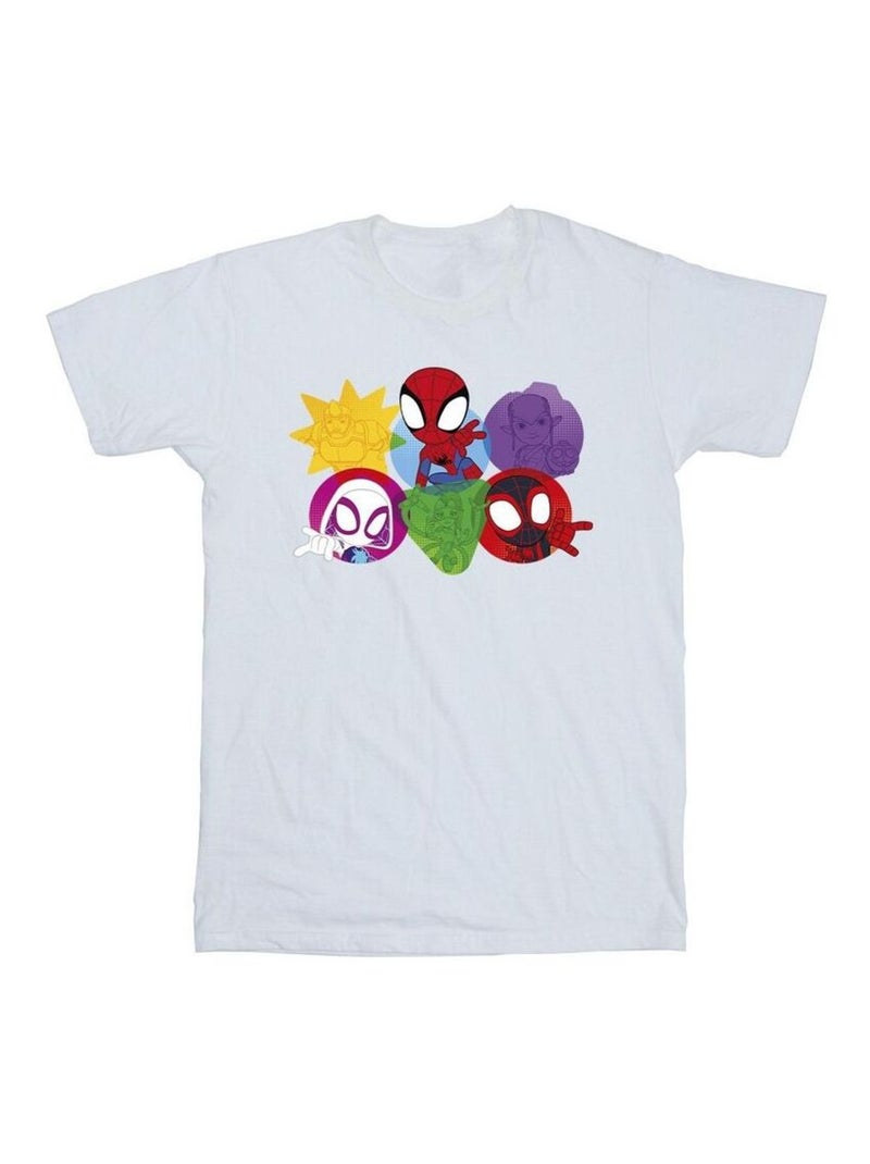 Marvel - T-shirt SPIDEY AND HIS AMAZING FRIENDS Blanc - Kiabi