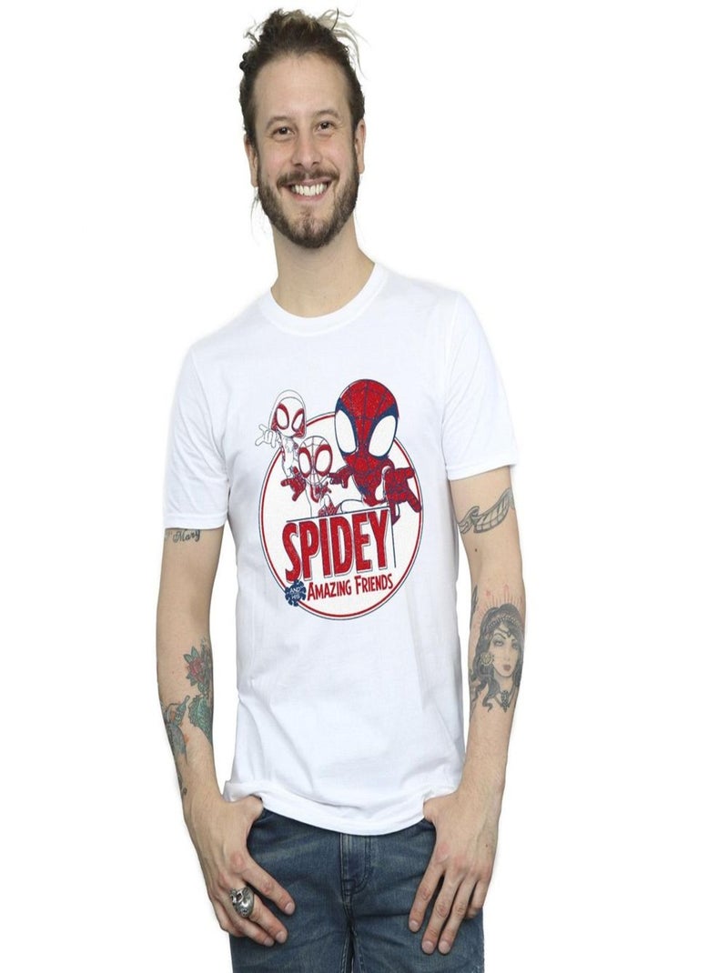 Marvel - T-shirt SPIDEY AND HIS AMAZING FRIENDS Blanc - Kiabi