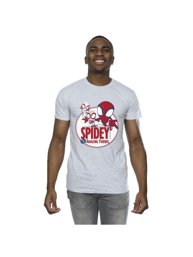 Marvel - T-shirt SPIDEY AND HIS AMAZING FRIENDS Gris chiné - Kiabi