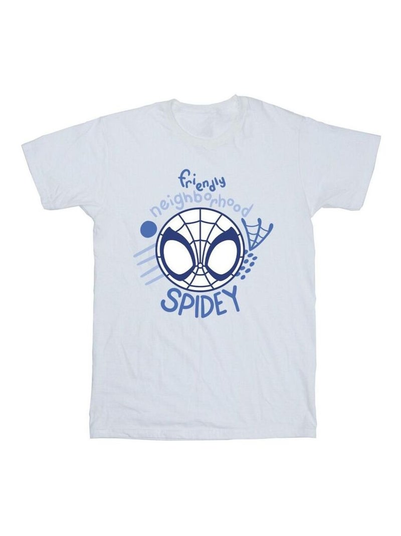 Marvel - T-shirt SPIDEY AND HIS AMAZING FRIENDS NEIGHBOURHOOD Blanc - Kiabi