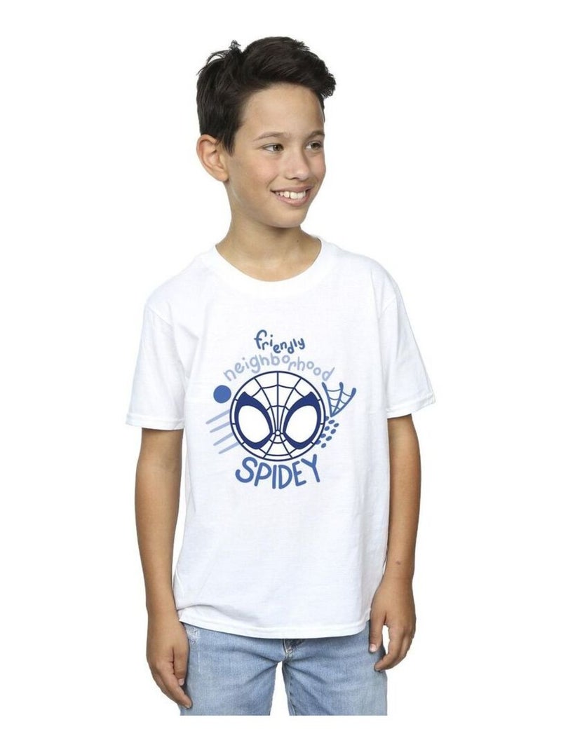 Marvel - T-shirt SPIDEY AND HIS AMAZING FRIENDS NEIGHBOURHOOD Blanc - Kiabi