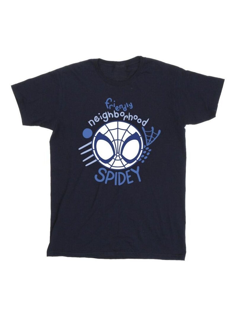 Marvel - T-shirt SPIDEY AND HIS AMAZING FRIENDS NEIGHBOURHOOD Bleu marine - Kiabi