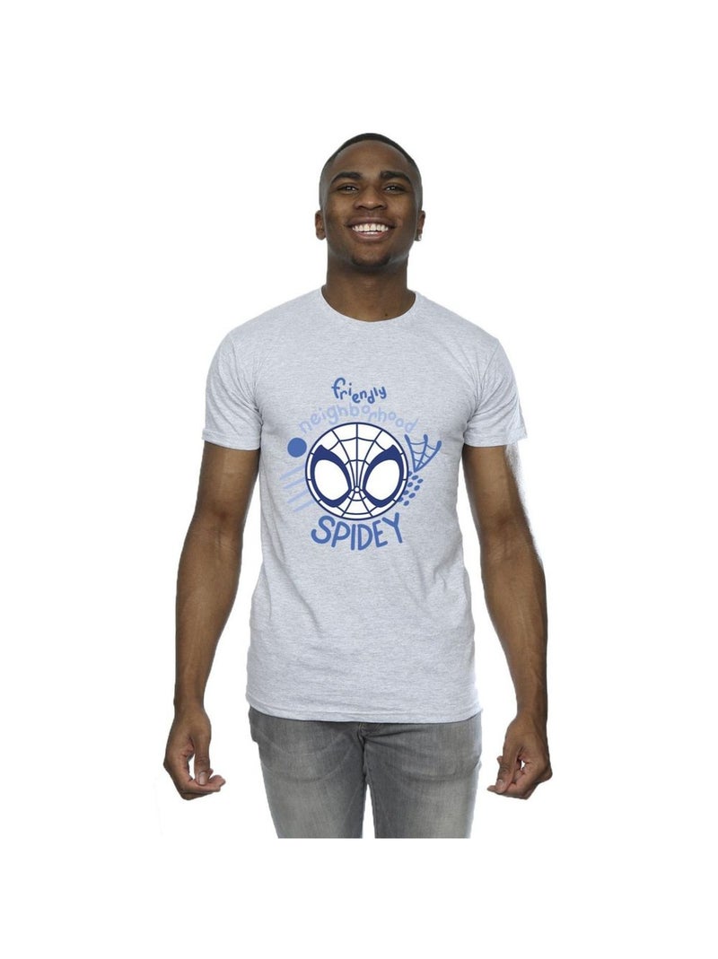 Marvel - T-shirt SPIDEY AND HIS AMAZING FRIENDS NEIGHBOURHOOD Gris chiné - Kiabi