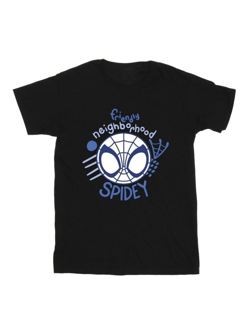 Marvel - T-shirt SPIDEY AND HIS AMAZING FRIENDS NEIGHBOURHOOD Noir - Kiabi