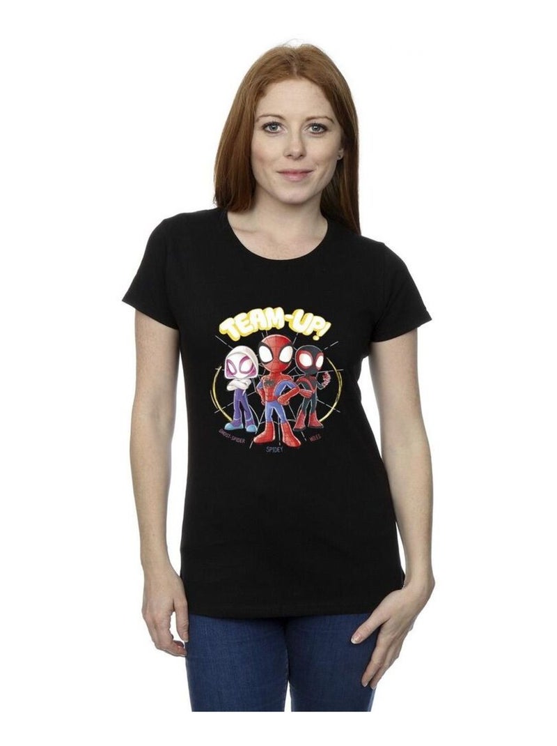Marvel - T-shirt SPIDEY AND HIS AMAZING FRIENDS Noir - Kiabi