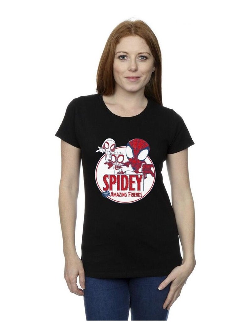 Marvel - T-shirt SPIDEY AND HIS AMAZING FRIENDS Noir - Kiabi