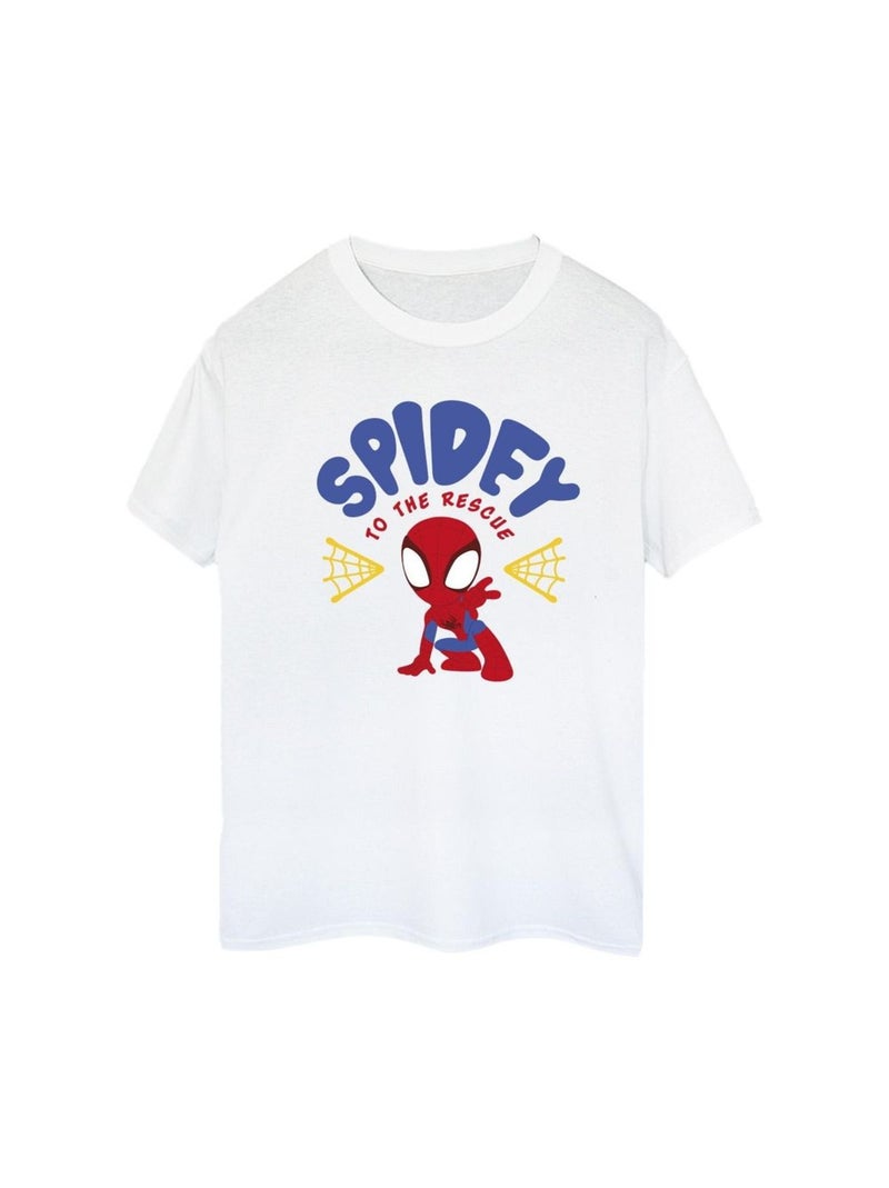 Marvel - T-shirt SPIDEY AND HIS AMAZING FRIENDS RESCUE Blanc - Kiabi