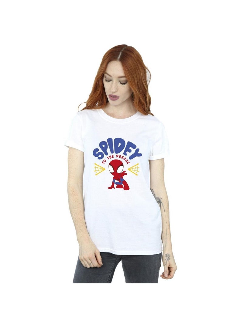 Marvel - T-shirt SPIDEY AND HIS AMAZING FRIENDS RESCUE Blanc - Kiabi