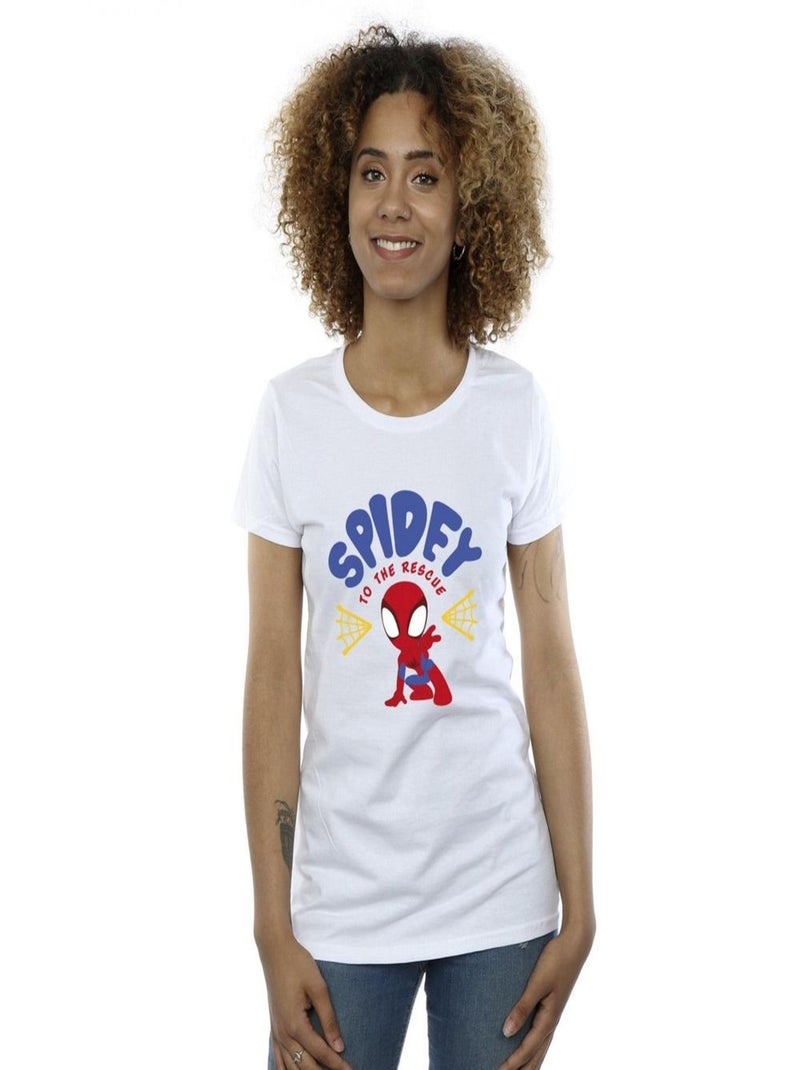 Marvel - T-shirt SPIDEY AND HIS AMAZING FRIENDS RESCUE Blanc - Kiabi