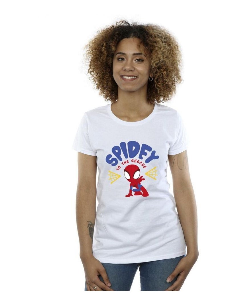 Marvel - T-shirt SPIDEY AND HIS AMAZING FRIENDS RESCUE Blanc - Kiabi