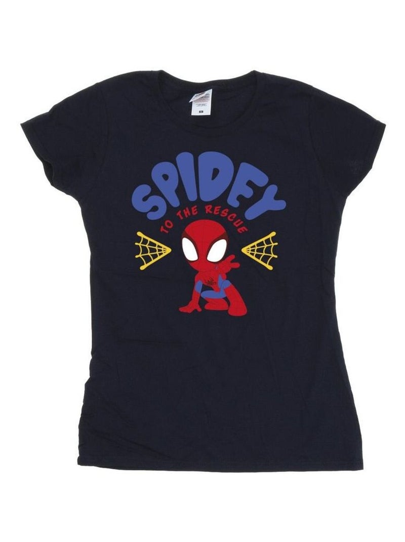 Marvel - T-shirt SPIDEY AND HIS AMAZING FRIENDS RESCUE Bleu marine - Kiabi