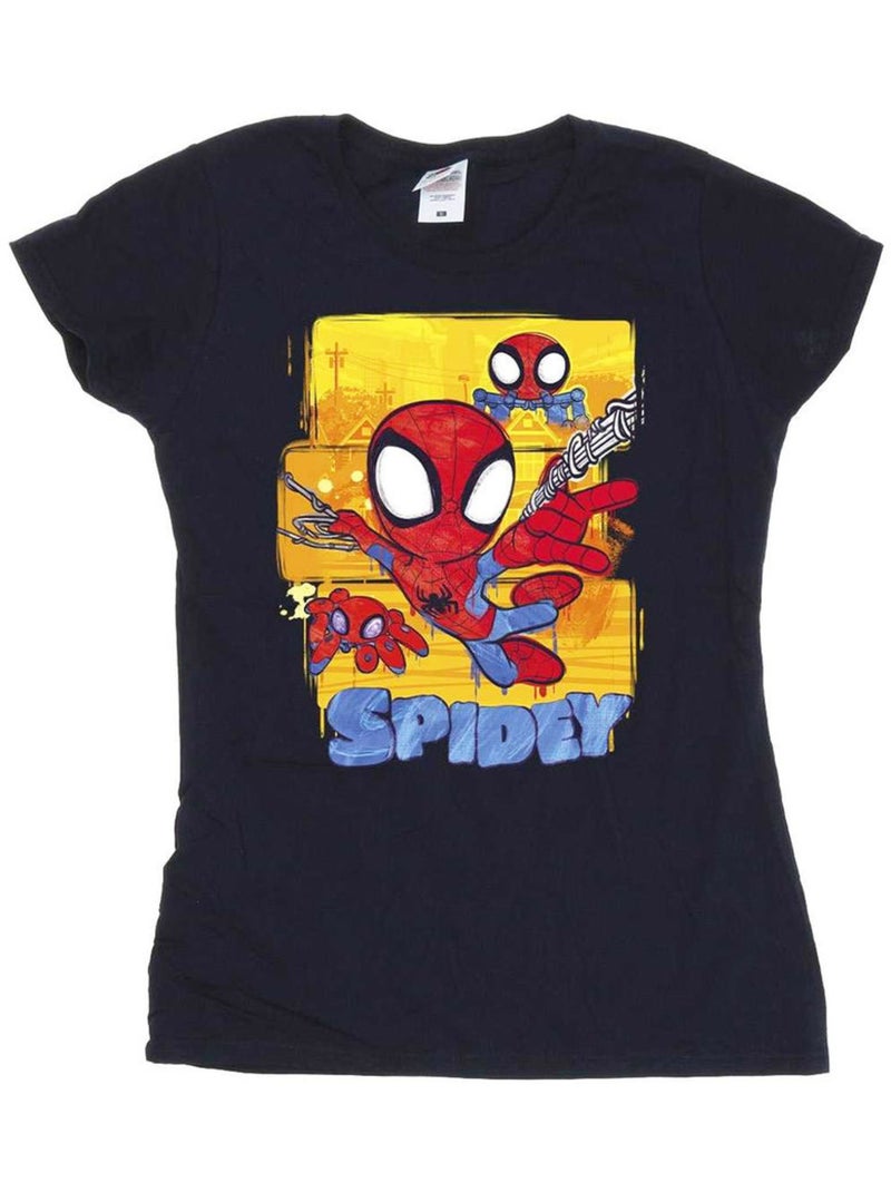 Marvel - T-shirt Spidey et ses amis extraordinaires Bleu marine - Kiabi