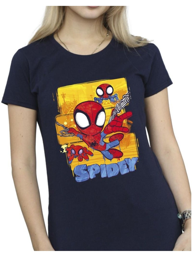 Marvel - T-shirt Spidey et ses amis extraordinaires Bleu marine - Kiabi