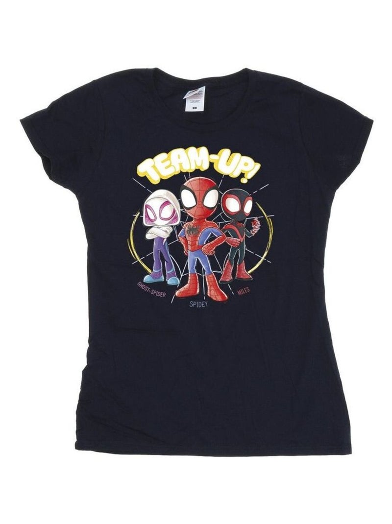 Marvel - T-shirt Spidey et ses amis extraordinaires Bleu marine - Kiabi