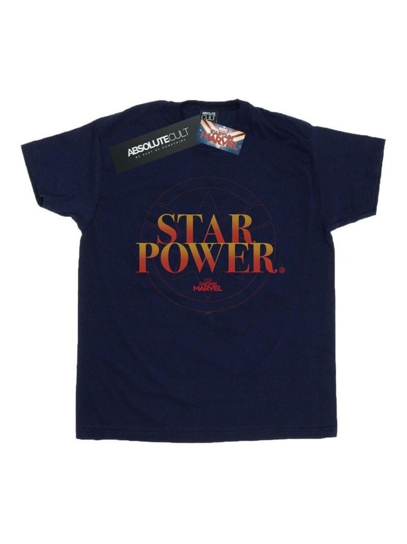 Marvel - T-shirt STAR POWER Bleu marine - Kiabi