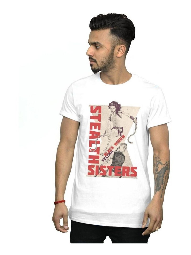 Marvel - T-shirt STEALTH SISTERS Blanc - Kiabi