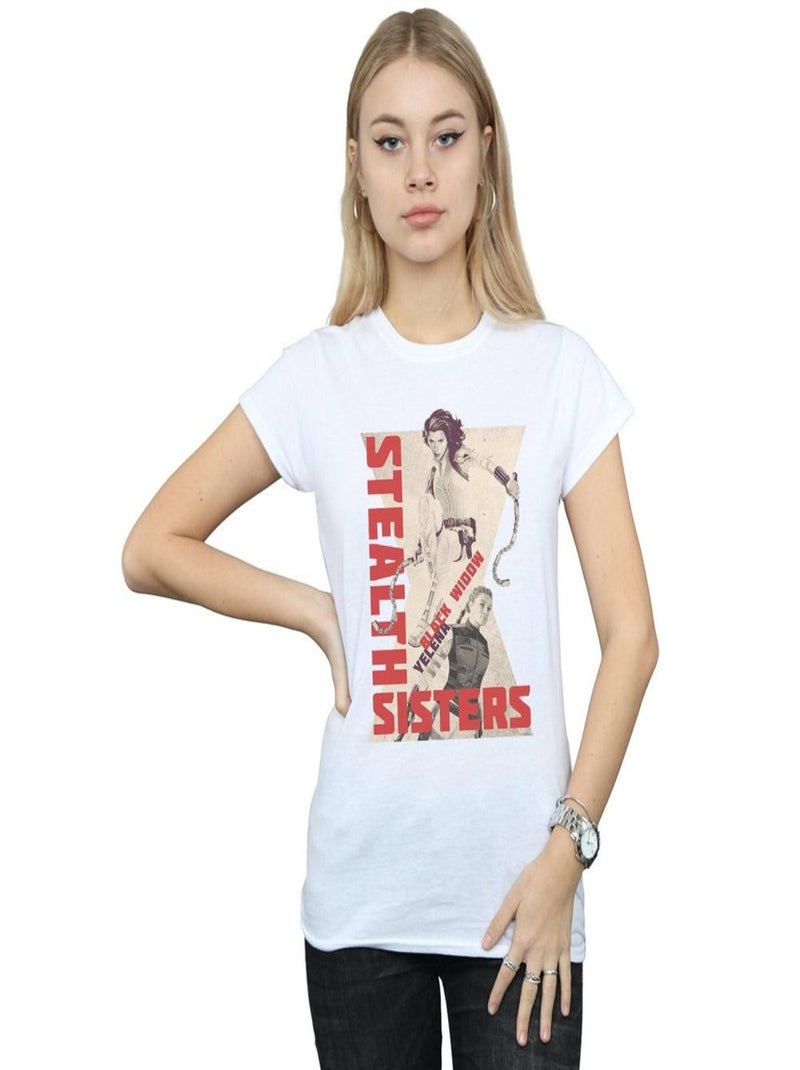 Marvel - T-shirt STEALTH SISTERS Blanc - Kiabi