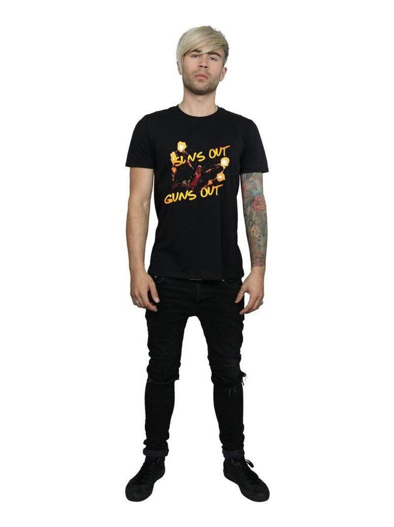 Marvel - T-shirt SUN'S OUT GUNS OUT Noir - Kiabi