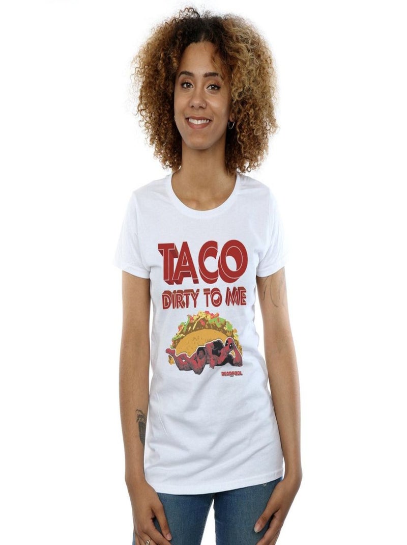 Marvel - T-shirt TACO DIRTY TO ME Blanc - Kiabi