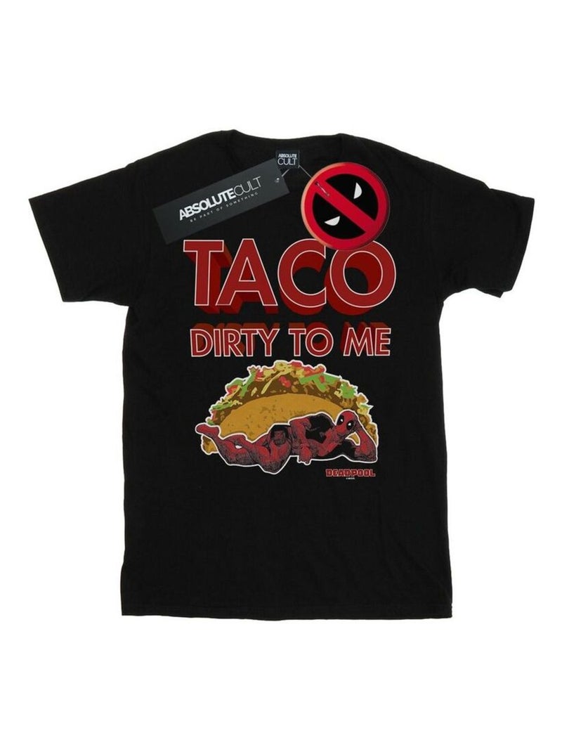 Marvel - T-shirt TACO DIRTY TO ME Noir - Kiabi