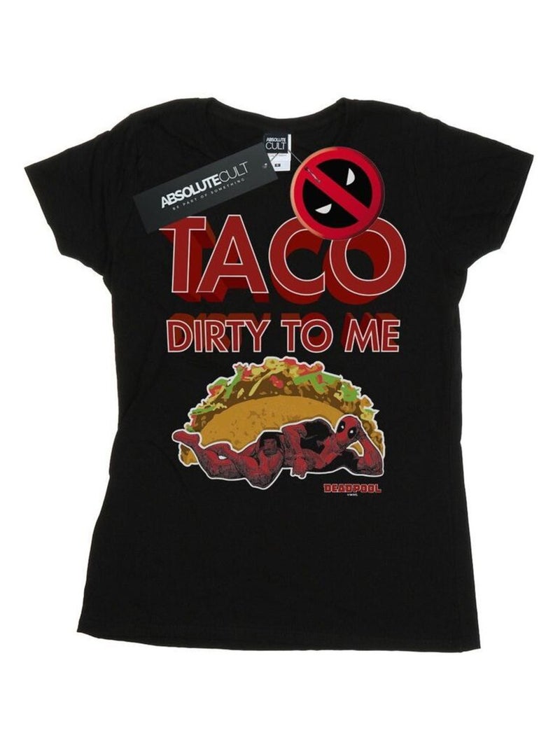 Marvel - T-shirt TACO DIRTY TO ME Noir - Kiabi