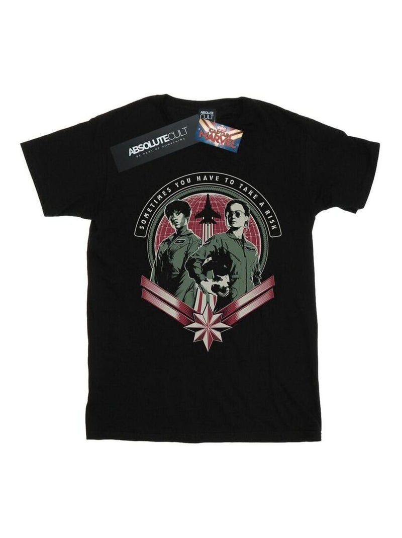Marvel - T-shirt TAKE A RISK Noir - Kiabi