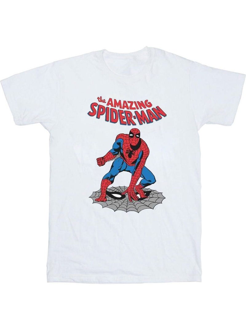 Marvel - T-shirt THE AMAZING Homme araignée Blanc - Kiabi