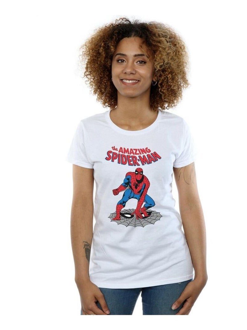 Marvel - T-shirt THE AMAZING Homme araignée Blanc - Kiabi