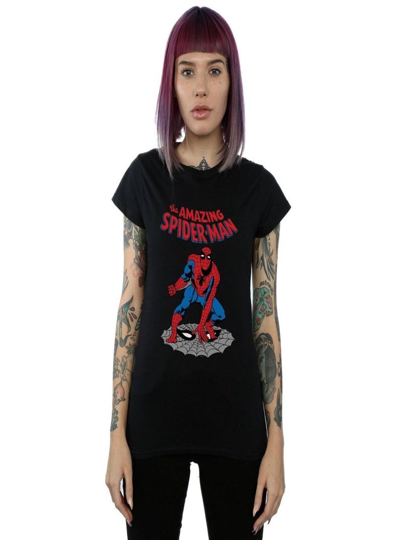 Marvel - T-shirt THE AMAZING SPIDER-MAN Noir - Kiabi