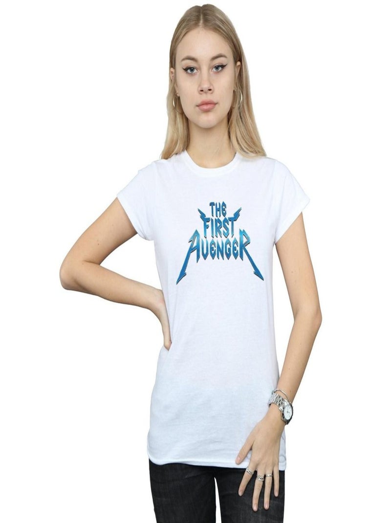 Marvel - T-shirt THE FIRST AVENGER Blanc - Kiabi