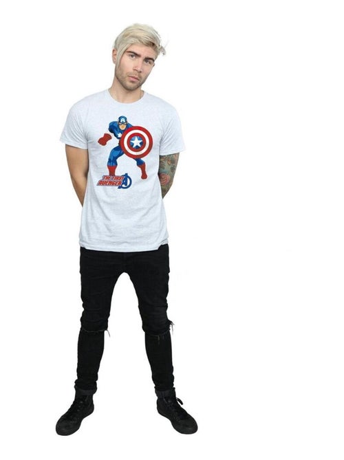 Marvel - T-shirt THE FIRST AVENGER - Kiabi Marvel - T-shirt THE FIRST AVENGER - Kiabi