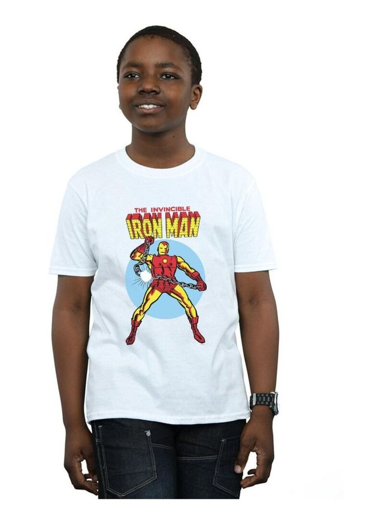 Marvel - T-shirt THE INVINCIBLE Blanc - Kiabi