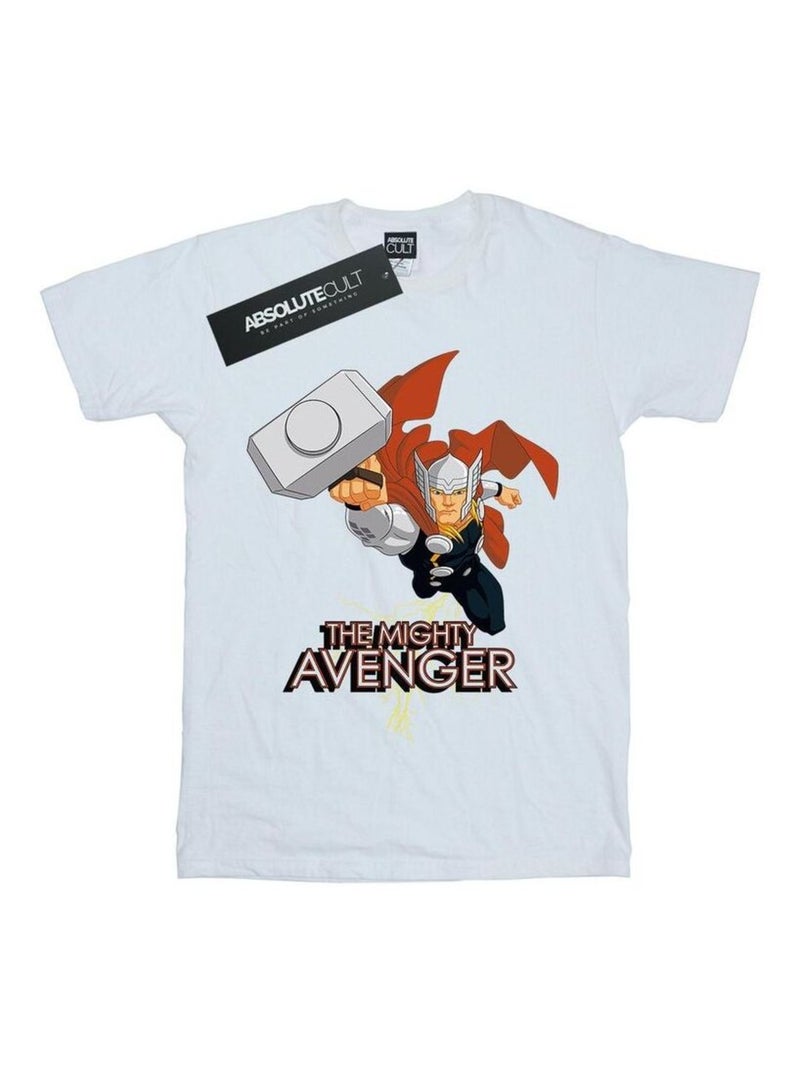 Marvel - T-shirt THE MIGHTY AVENGER Blanc - Kiabi